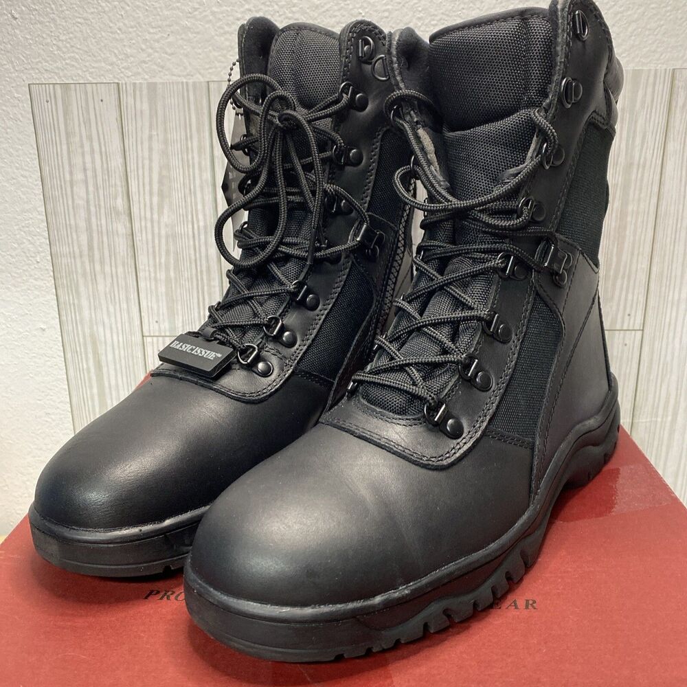 Rothco Mens Military Forced Entry Side Zip Tactical Boots Sz 13 5053 Black